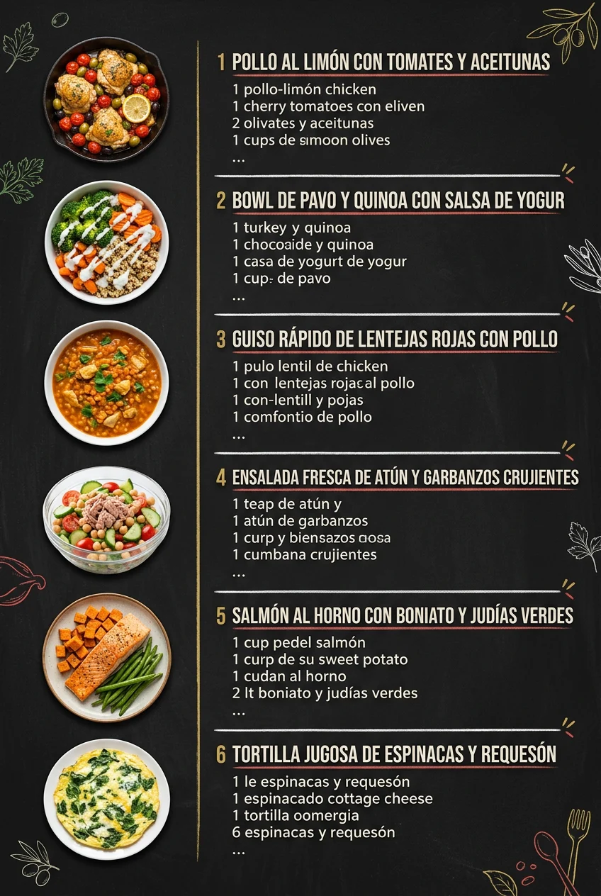 6 Ideas de Recetas faciles que alegran cualquier mesa