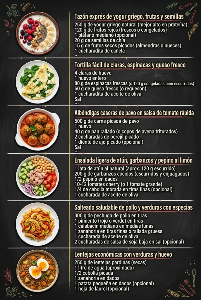 6 Ideas de Recetas faciles que alegran cualquier mesa
