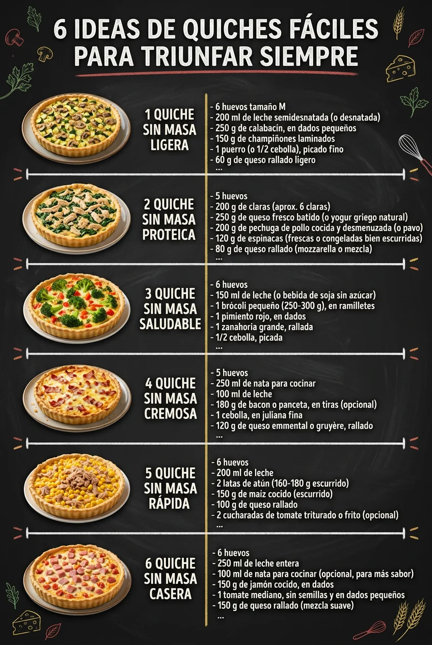 6 Ideas de Recetas faciles que alegran cualquier mesa