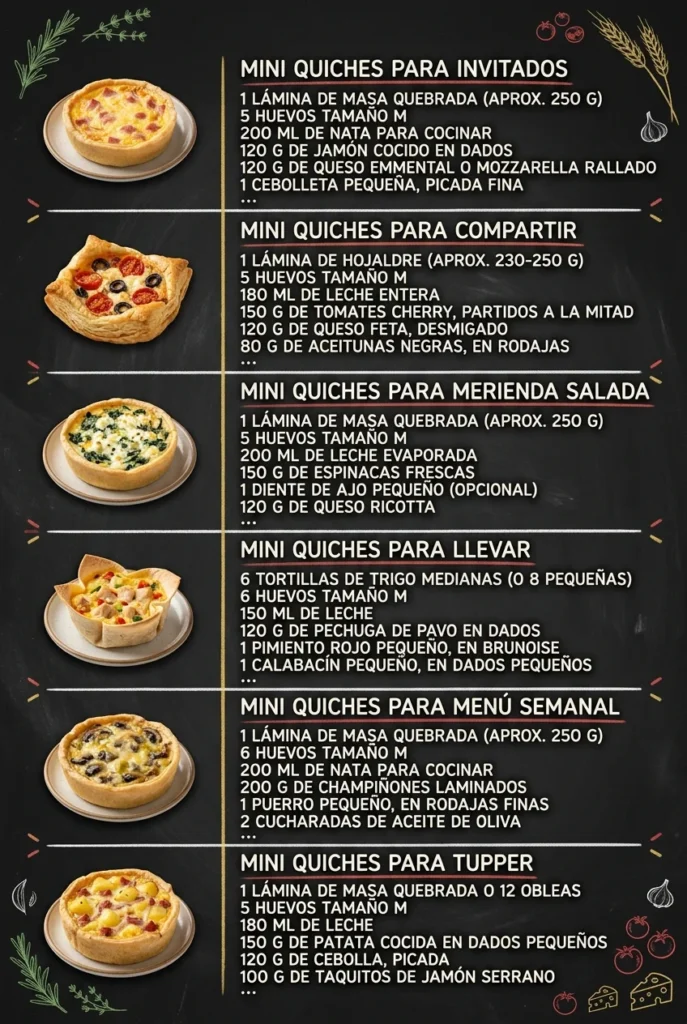6 Ideas de Recetas faciles que alegran cualquier mesa