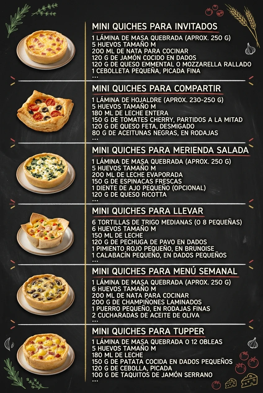 6 Ideas de Recetas faciles que alegran cualquier mesa