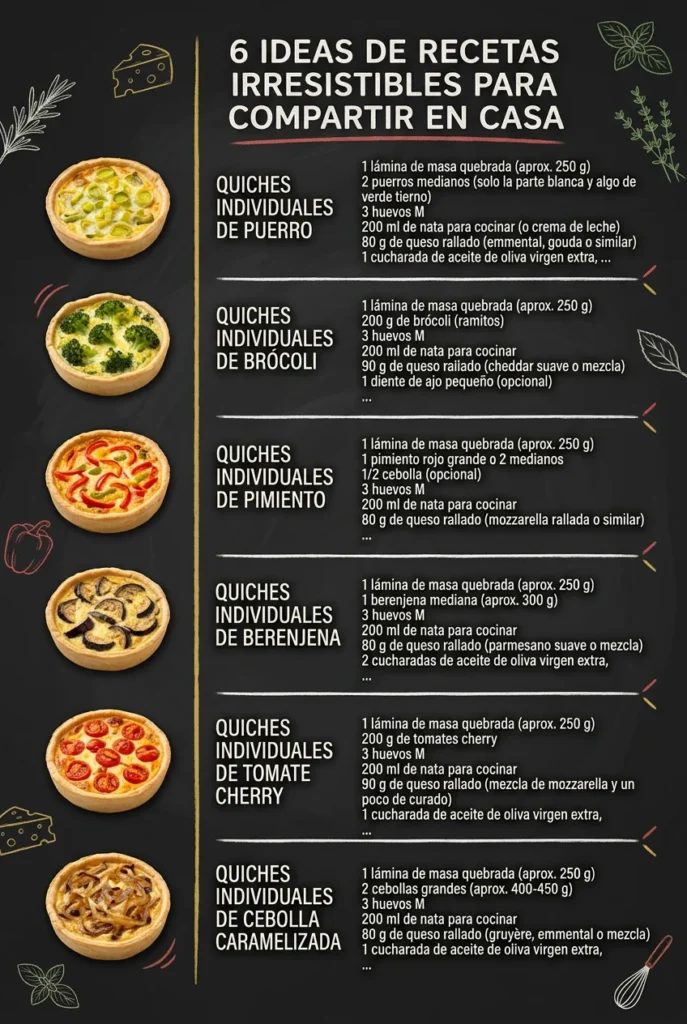 6 Ideas de Recetas irresistibles para compartir en casa