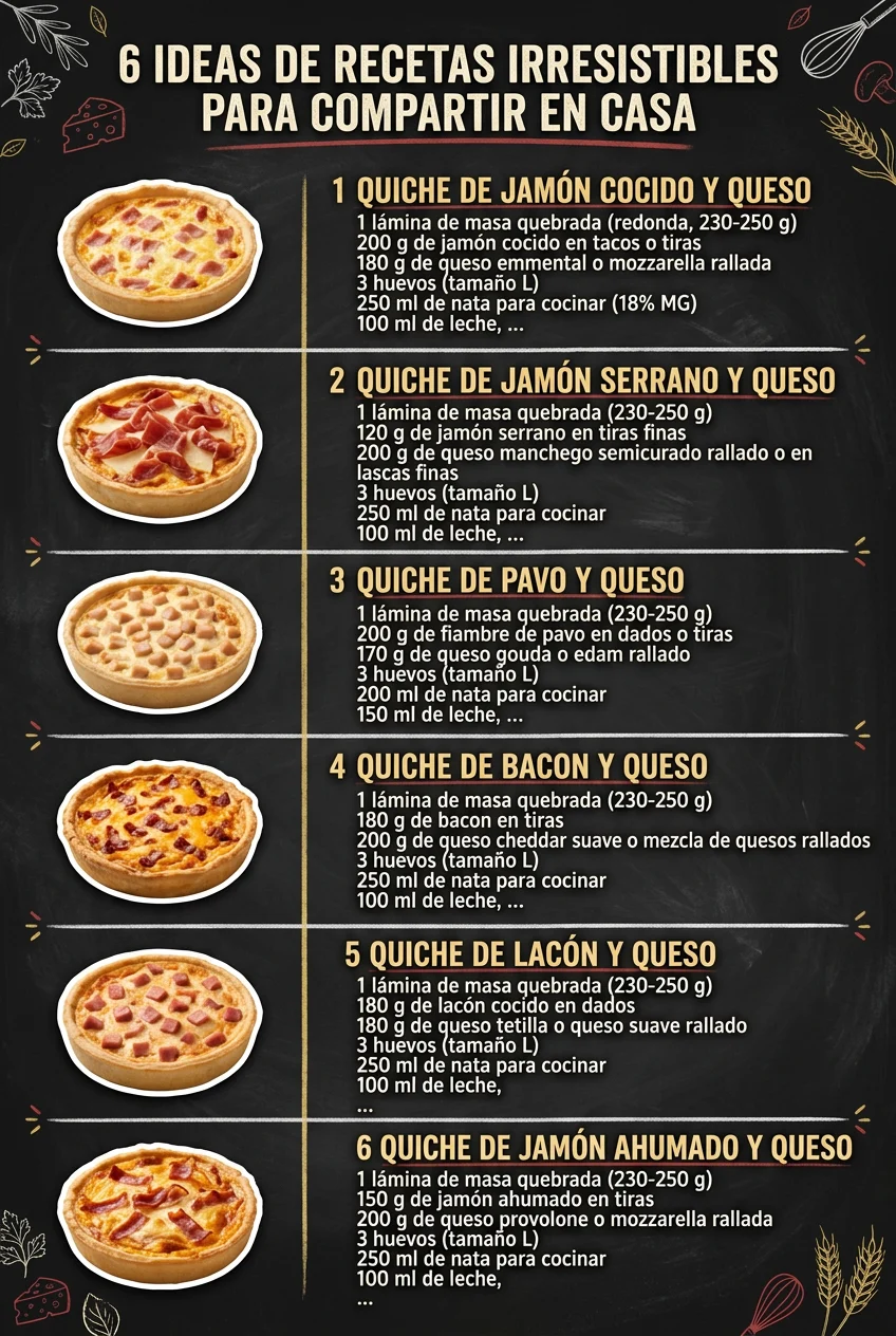 6 Ideas de Recetas irresistibles para compartir en casa