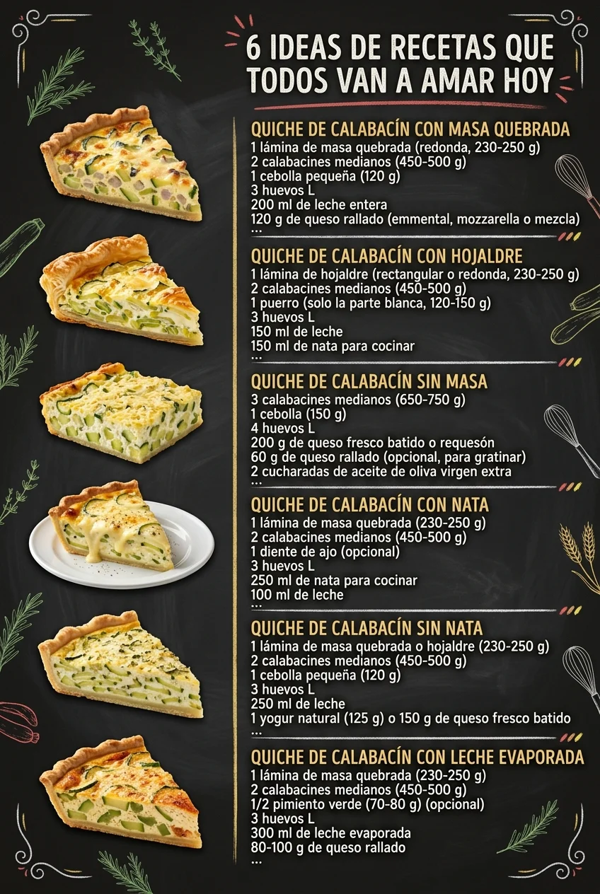 6 Ideas de Recetas que todos van a amar hoy