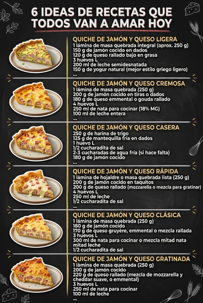 6 Ideas de Recetas que todos van a amar hoy