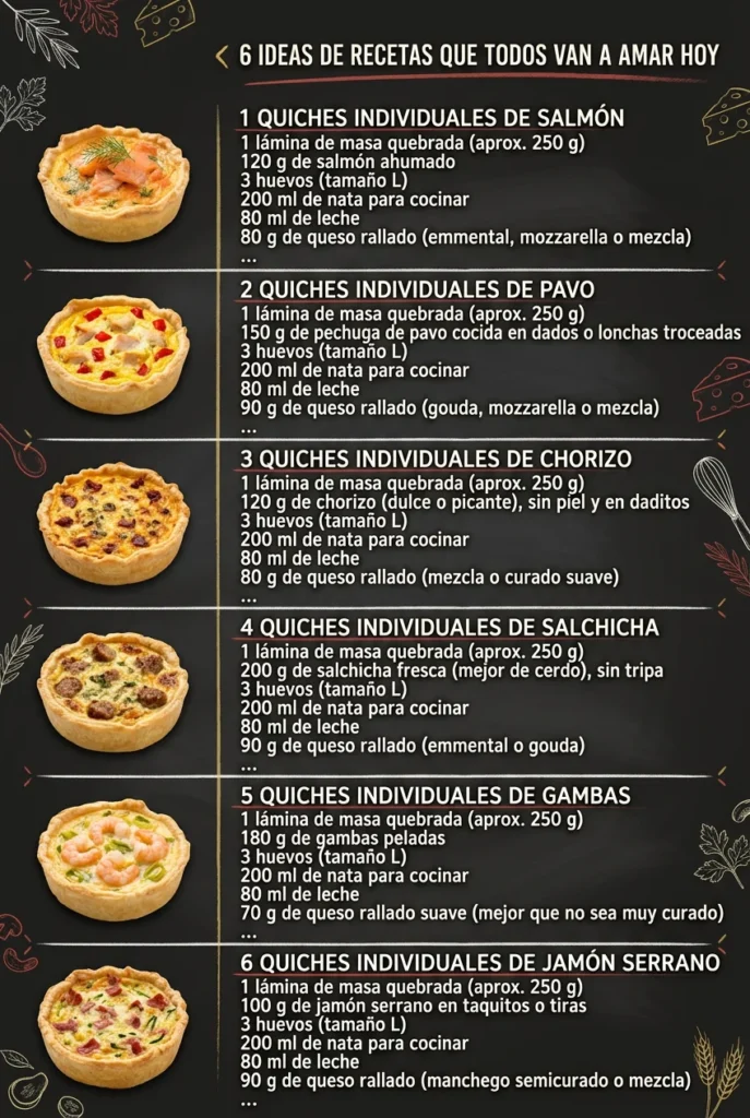 6 Ideas de Recetas que todos van a amar hoy