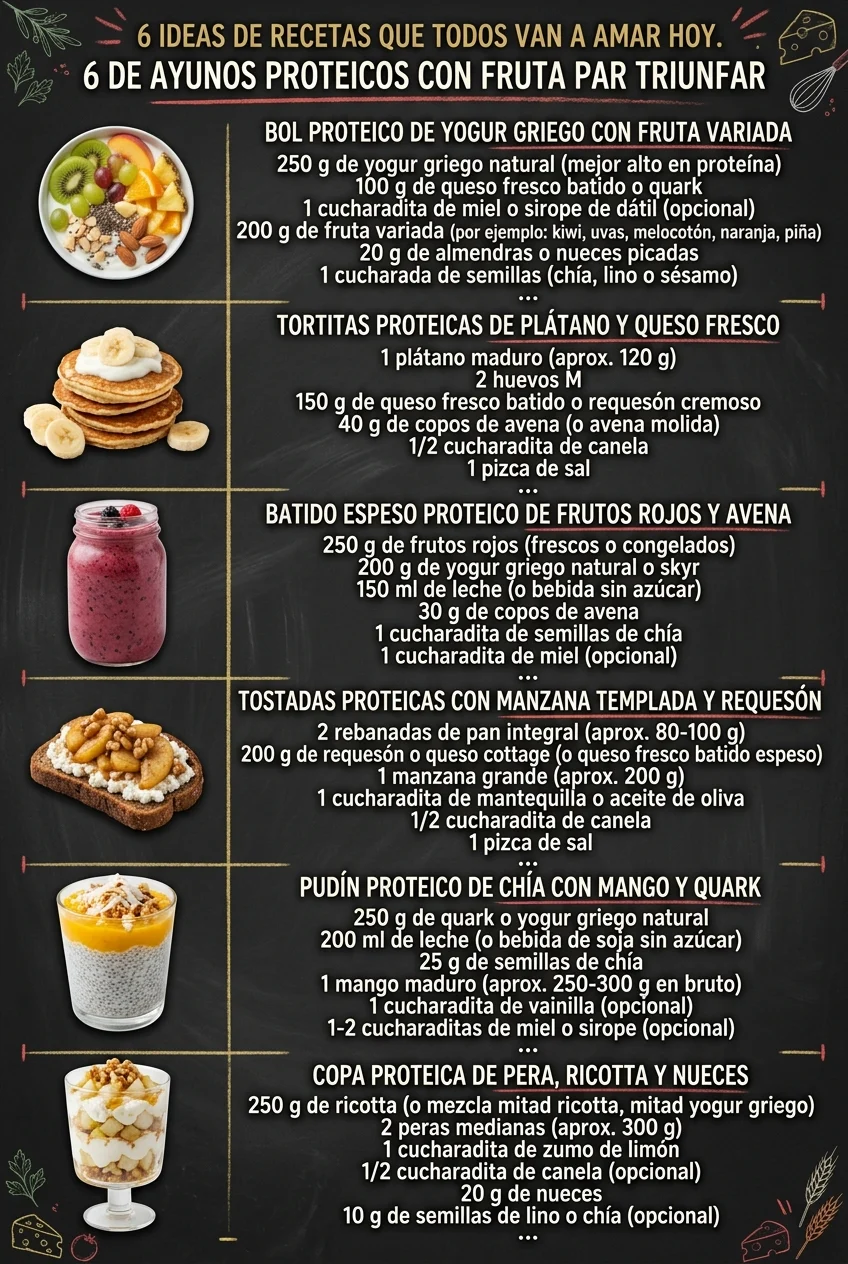 6 Ideas de Recetas que todos van a amar hoy