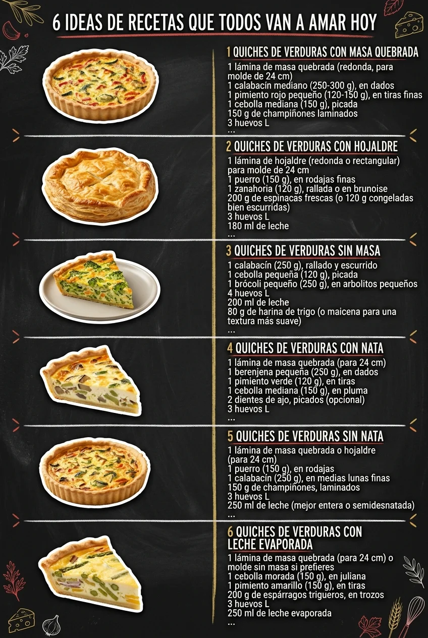 6 Ideas de Recetas que todos van a amar hoy