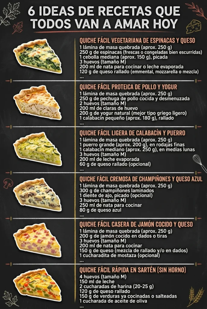 6 Ideas de Recetas que todos van a amar hoy