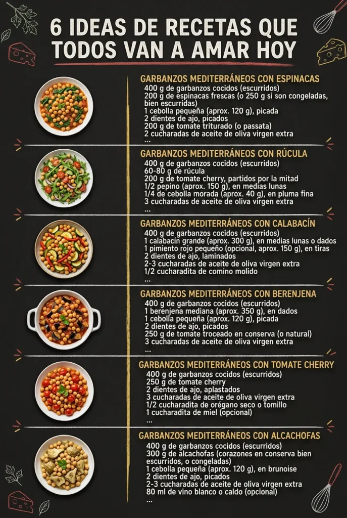 6 Ideas de Recetas que todos van a amar hoy