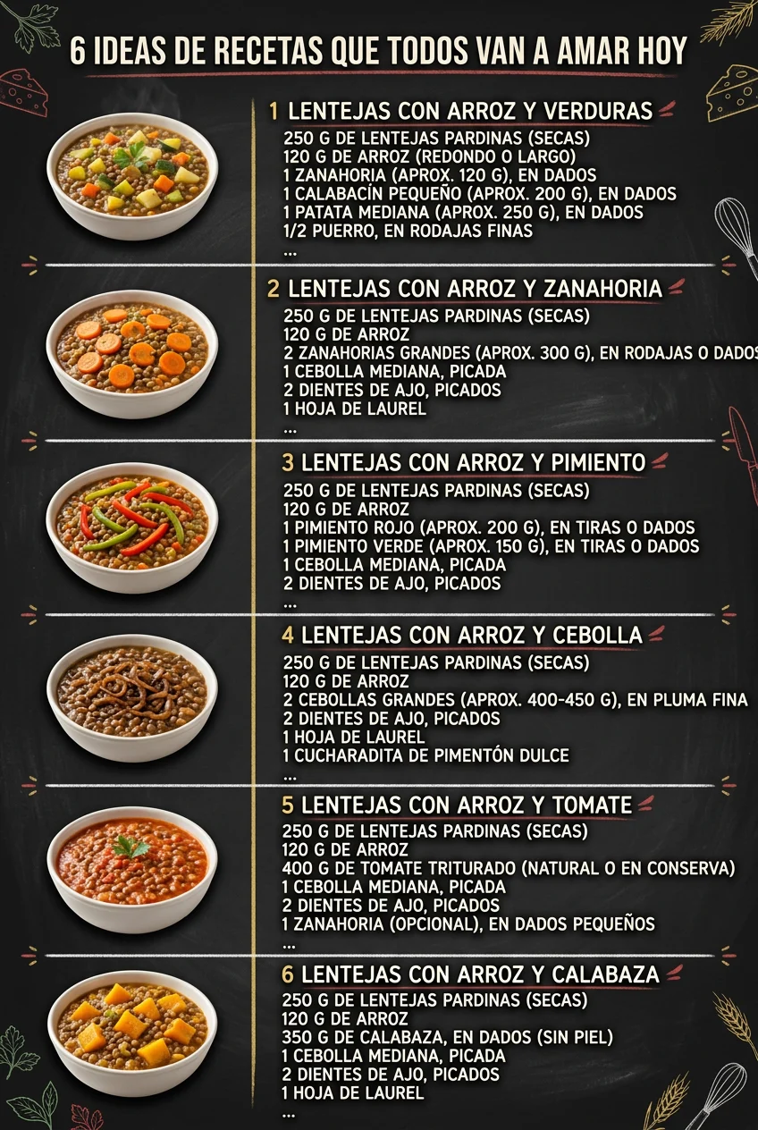 6 Ideas de Recetas que todos van a amar hoy