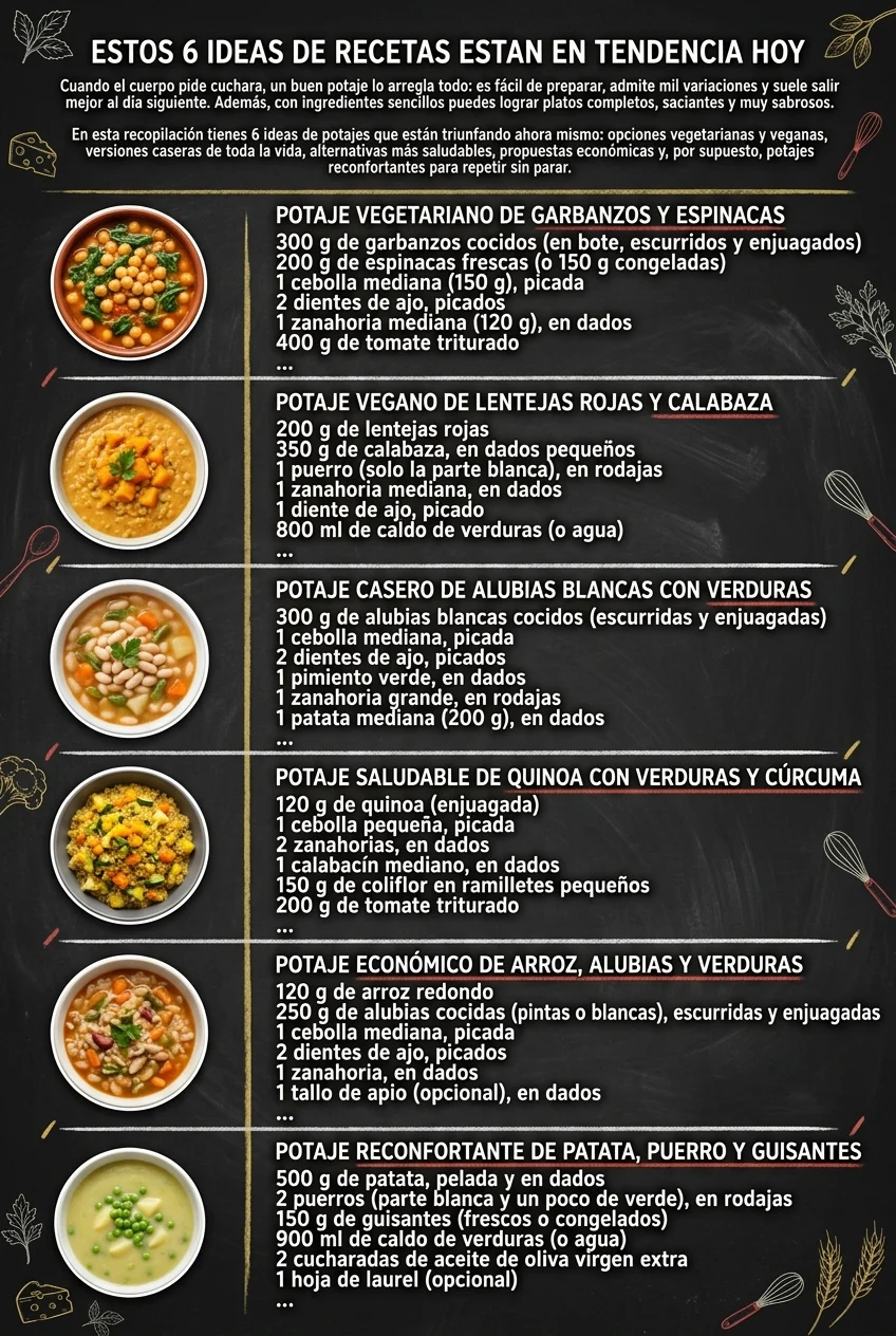 Estos 6 Ideas de Recetas estan en tendencia hoy