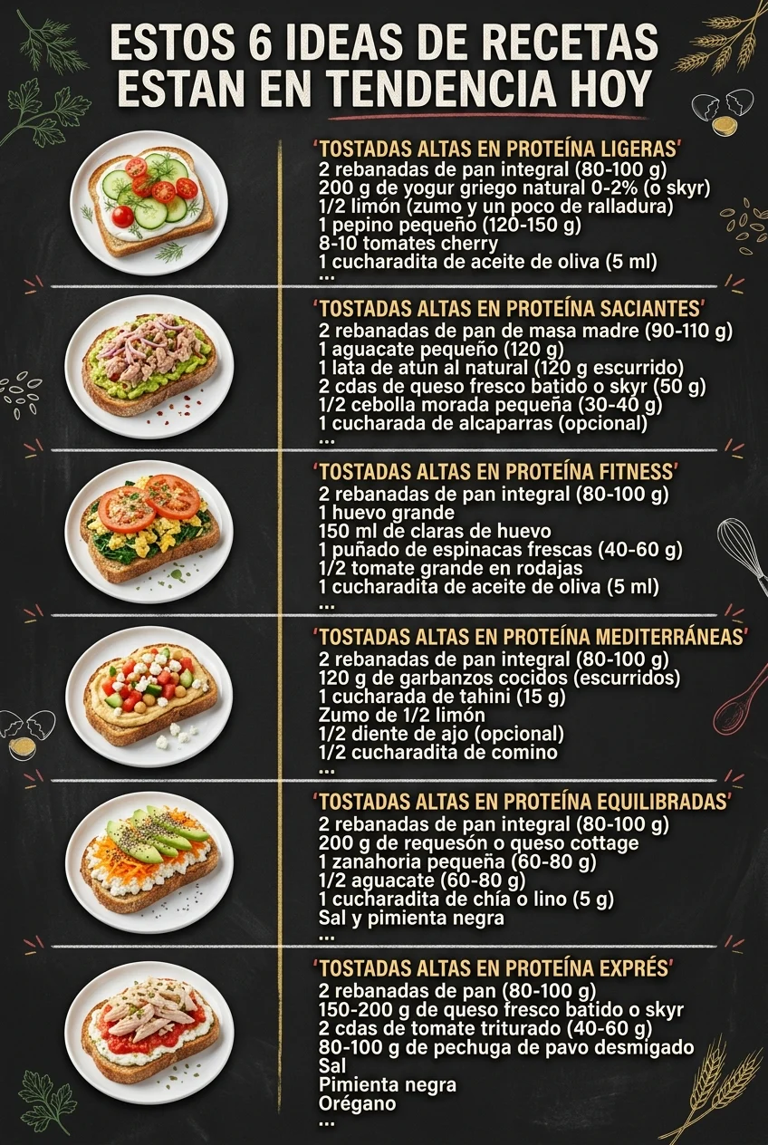 Estos 6 Ideas de Recetas estan en tendencia hoy