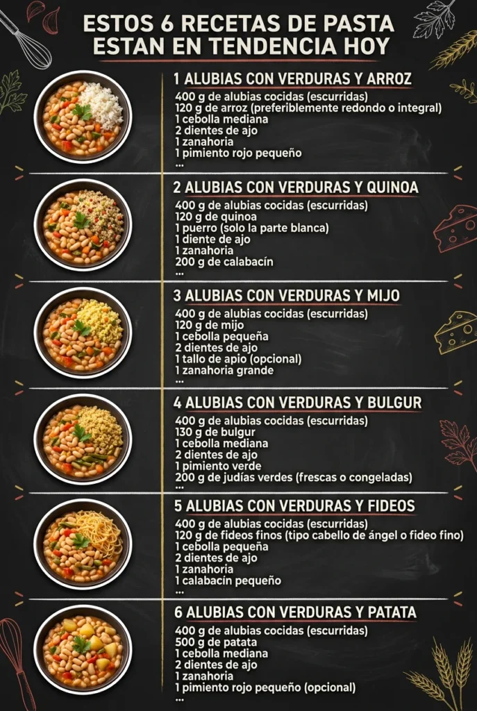 Estos 6 Recetas de Pasta estan en tendencia hoy