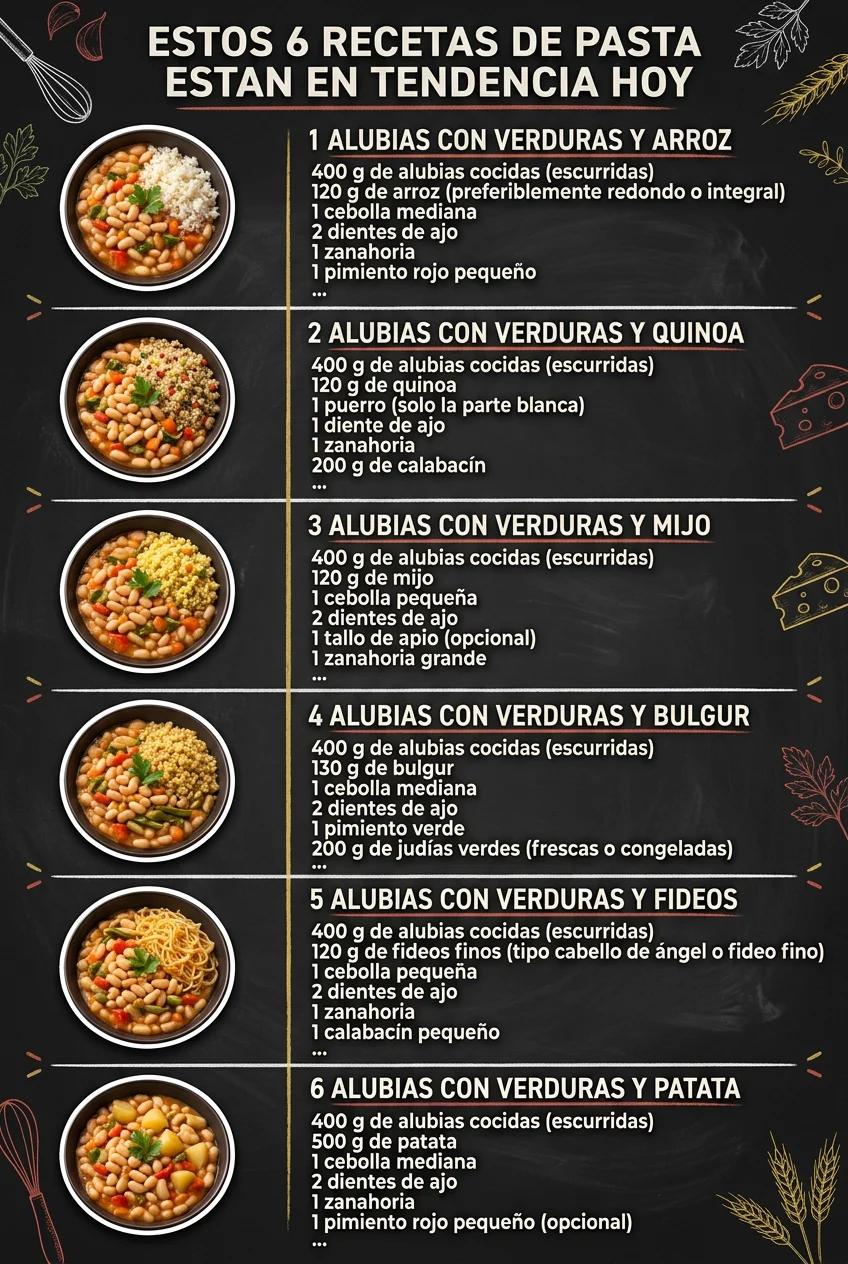 Estos 6 Recetas de Pasta estan en tendencia hoy