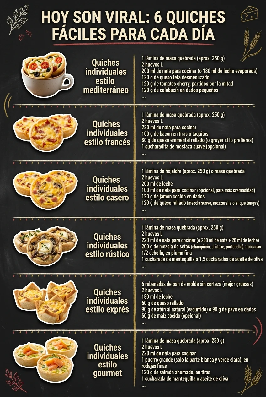 Hoy son viral 6 Ideas de Recetas para cada dia