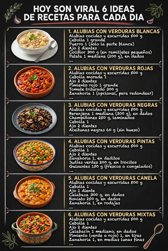 Hoy son viral 6 Ideas de Recetas para cada dia