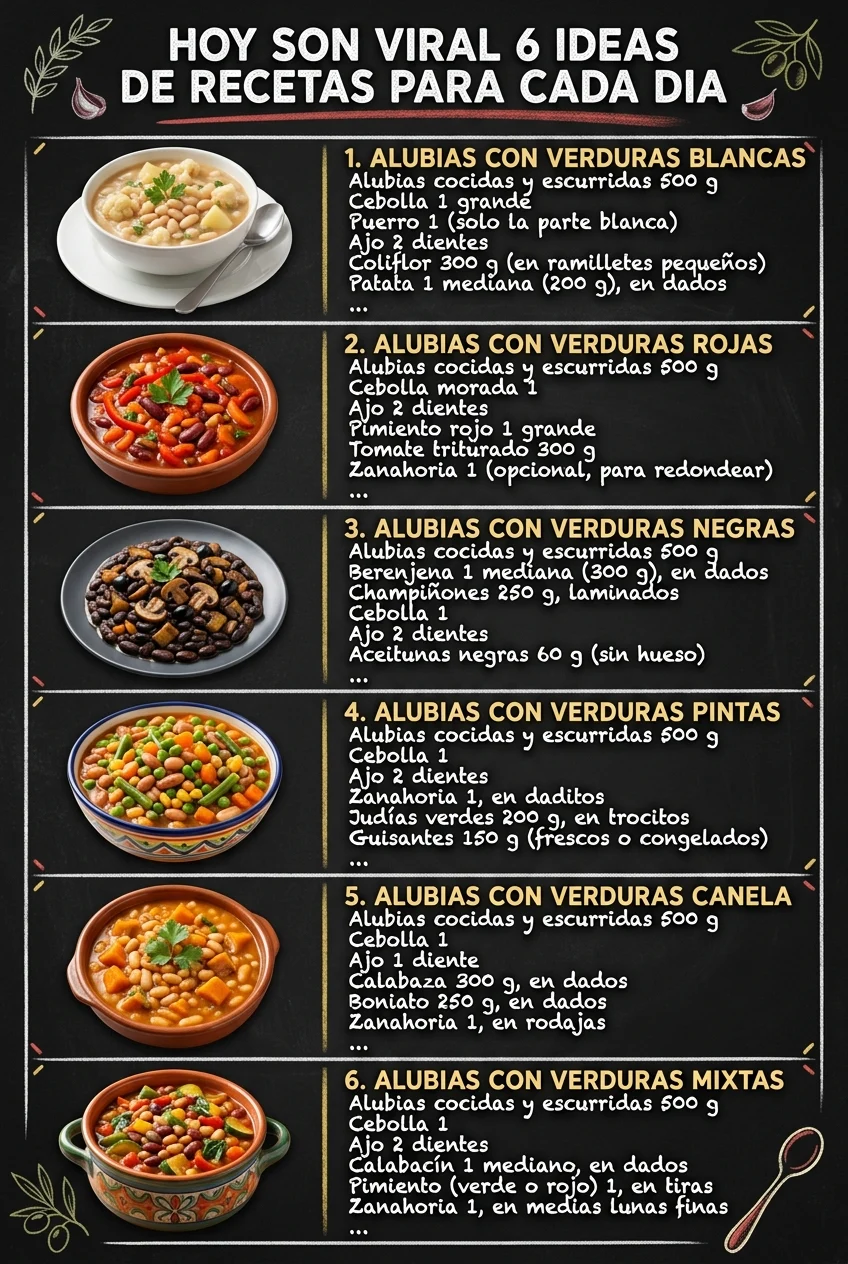 Hoy son viral 6 Ideas de Recetas para cada dia