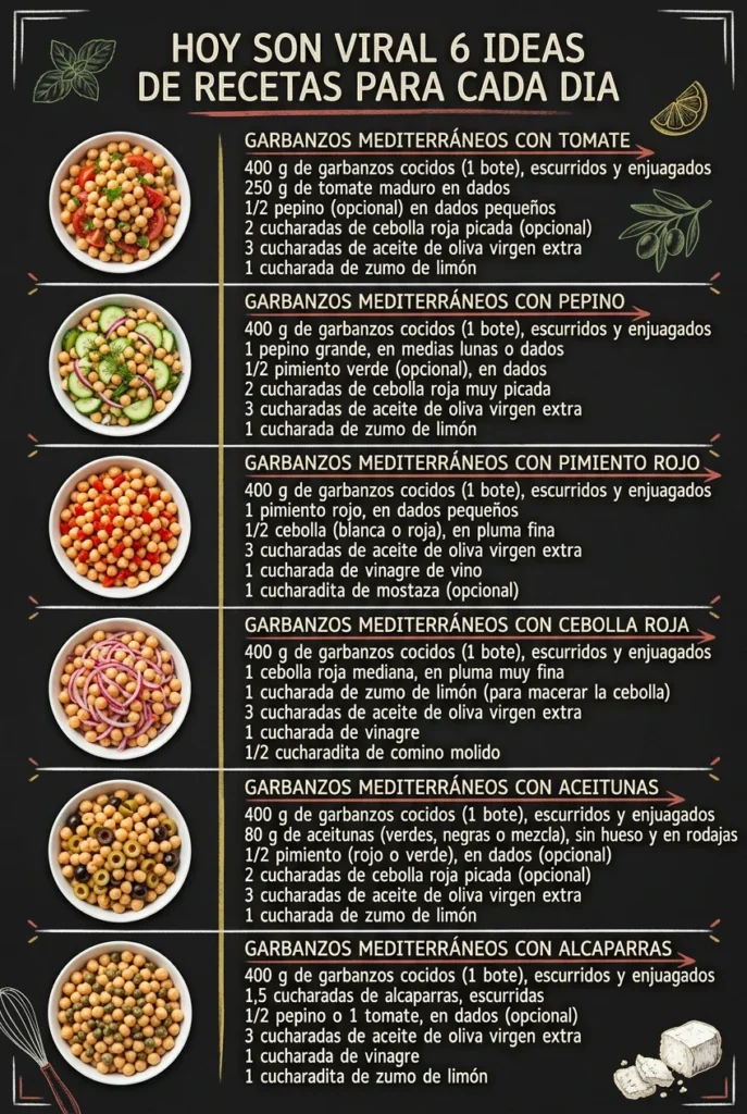 Hoy son viral 6 Ideas de Recetas para cada dia