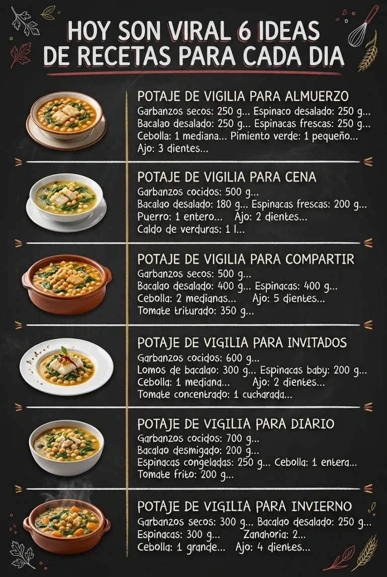 Hoy son viral 6 Ideas de Recetas para cada dia