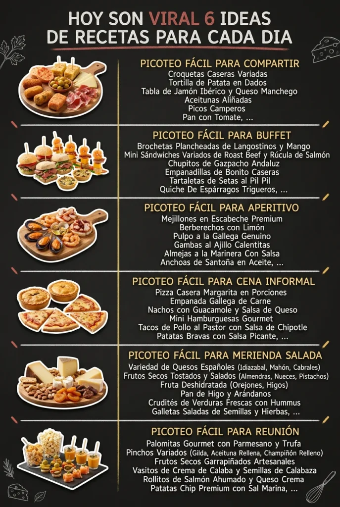Hoy son viral 6 Ideas de Recetas para cada dia