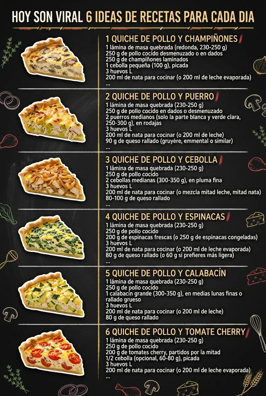 Hoy son viral 6 Ideas de Recetas para cada dia