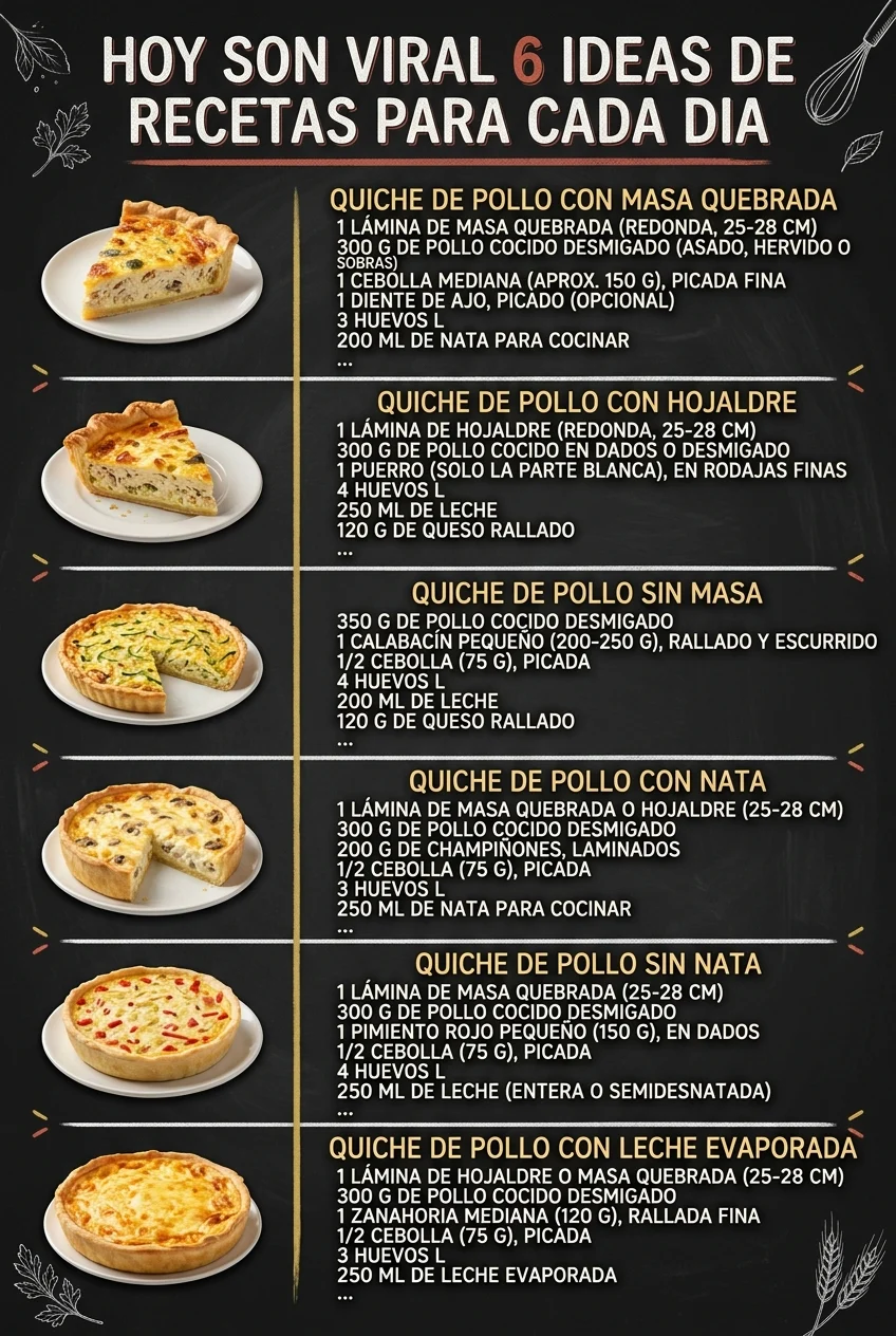 Hoy son viral 6 Ideas de Recetas para cada dia