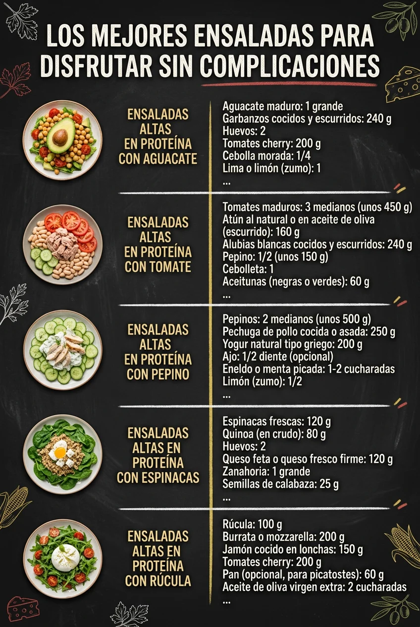 Los mejores Ensaladas para disfrutar sin complicaciones