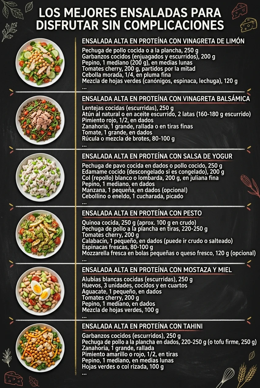 Los mejores Ensaladas para disfrutar sin complicaciones