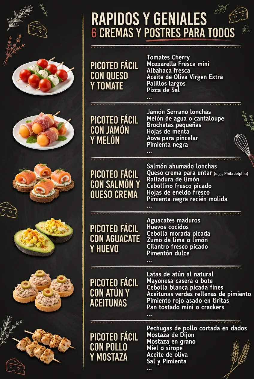 Rapidos y geniales 6 Cremas y Postres para todos