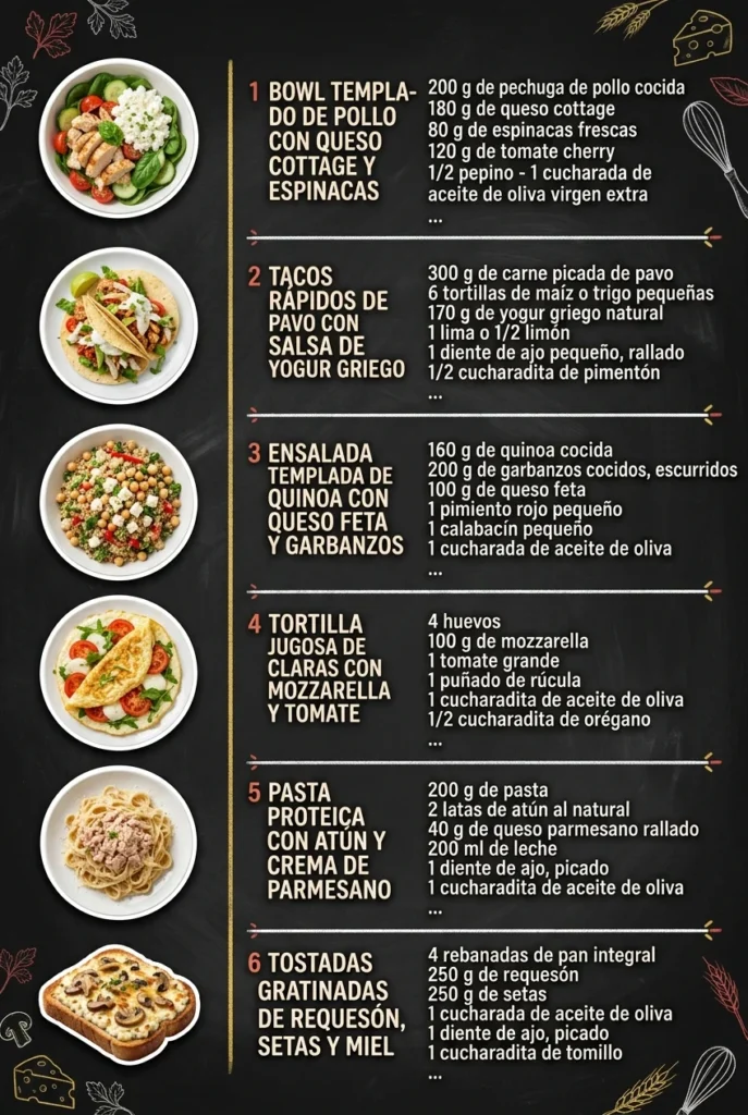 Rapidos y geniales 6 Ideas de Recetas para todos