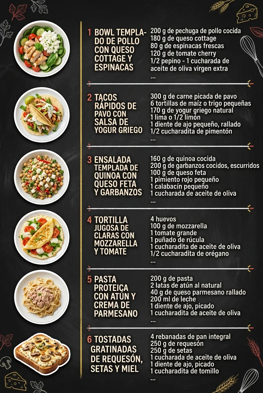 Rapidos y geniales 6 Ideas de Recetas para todos