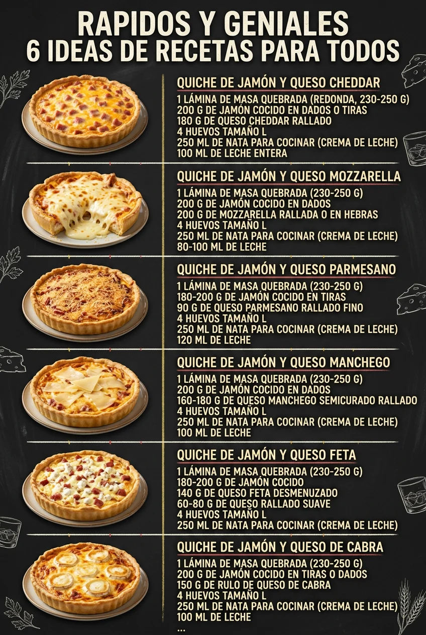 Rapidos y geniales 6 Ideas de Recetas para todos