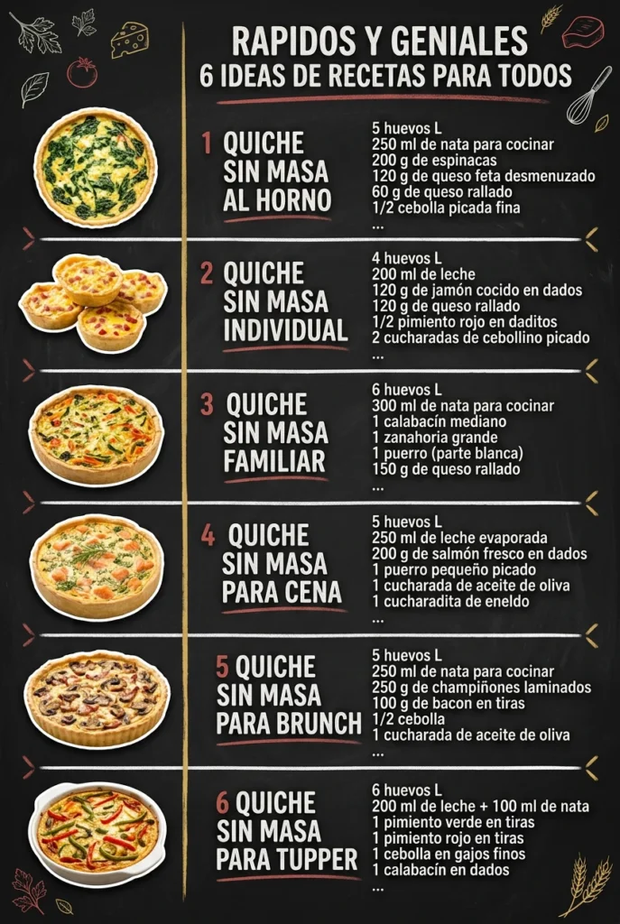 Rapidos y geniales 6 Ideas de Recetas para todos