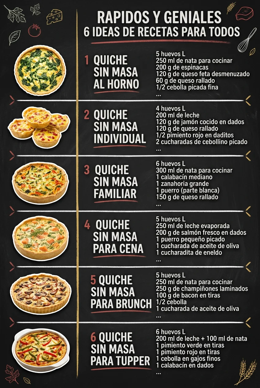 Rapidos y geniales 6 Ideas de Recetas para todos