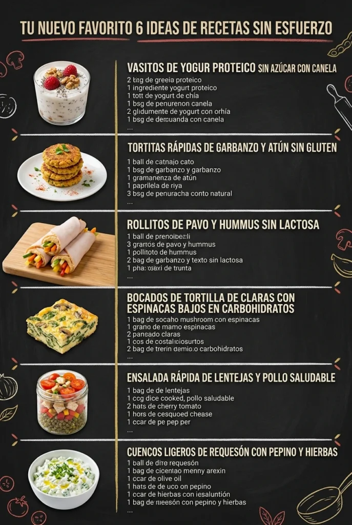 Tu nuevo favorito 6 Ideas de Recetas sin esfuerzo