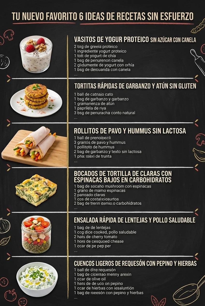 Tu nuevo favorito 6 Ideas de Recetas sin esfuerzo