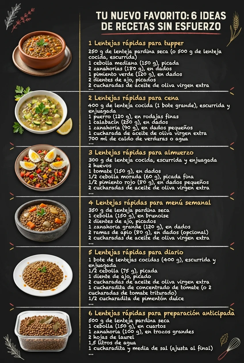 Tu nuevo favorito 6 Ideas de Recetas sin esfuerzo