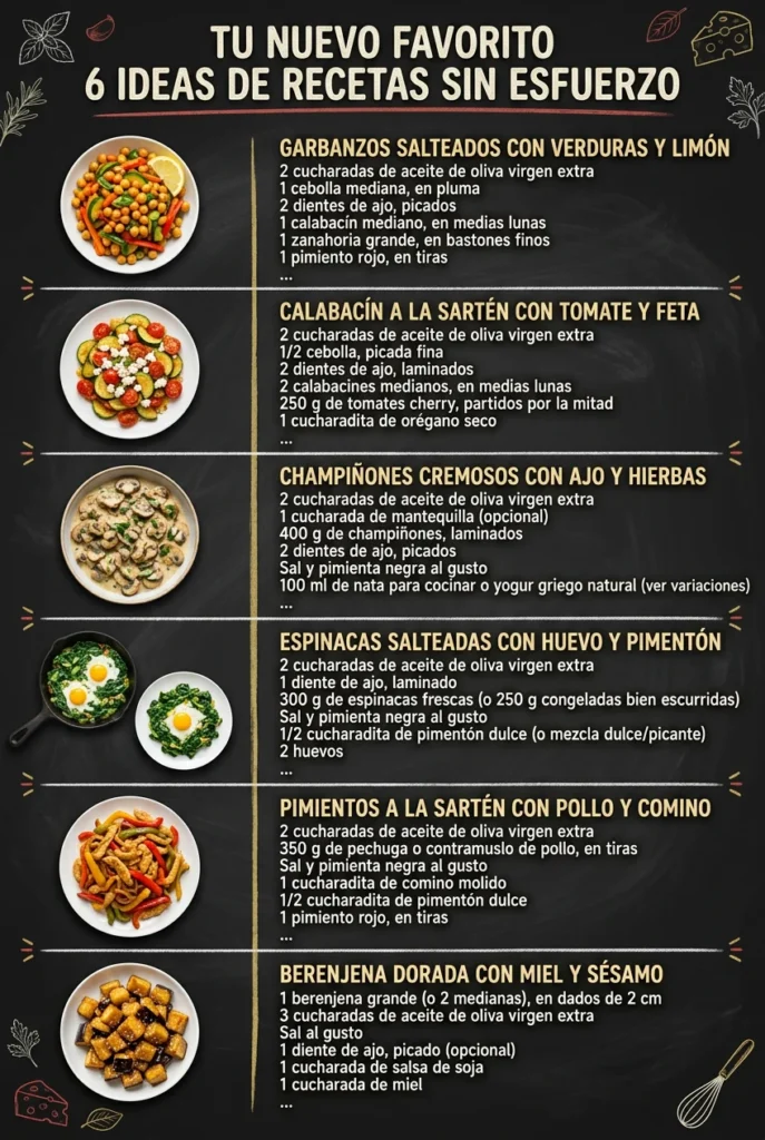 Tu nuevo favorito 6 Ideas de Recetas sin esfuerzo