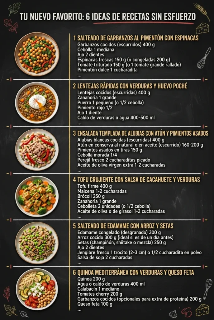Tu nuevo favorito 6 Ideas de Recetas sin esfuerzo