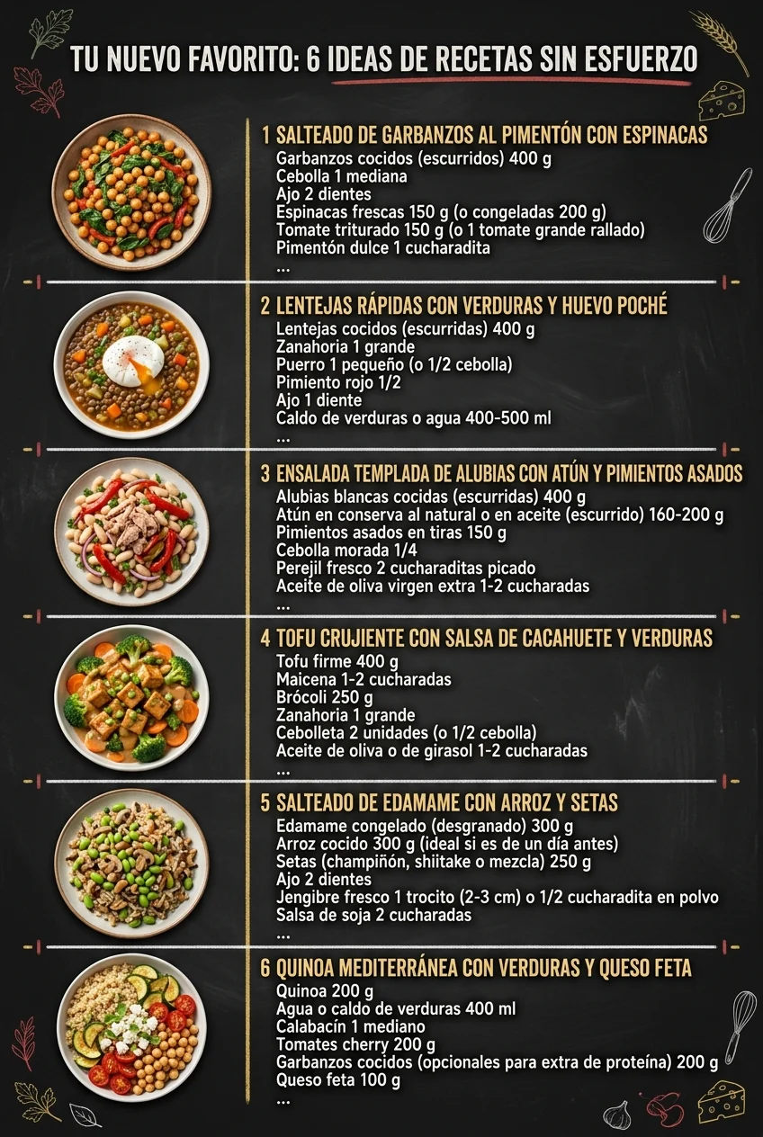 Tu nuevo favorito 6 Ideas de Recetas sin esfuerzo