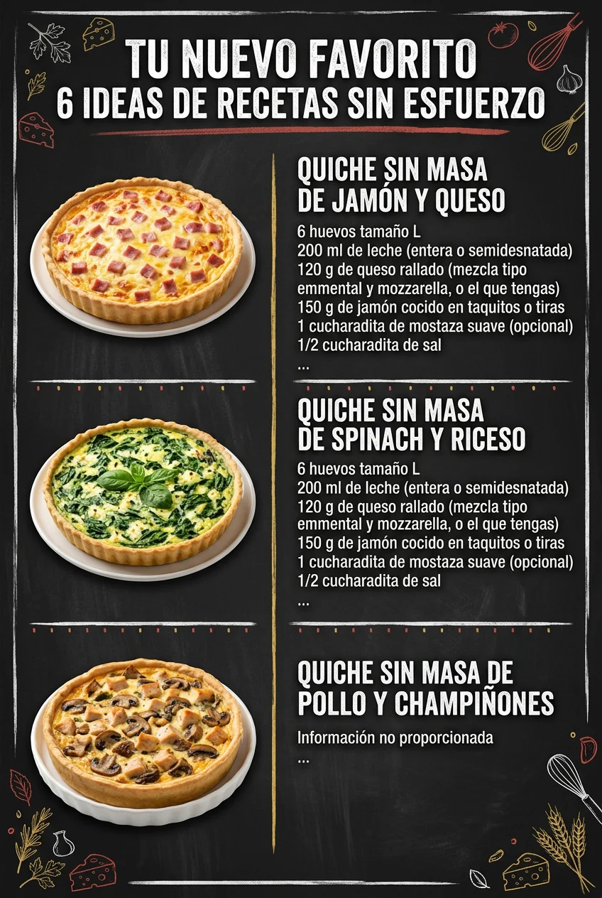 Tu nuevo favorito 6 Ideas de Recetas sin esfuerzo